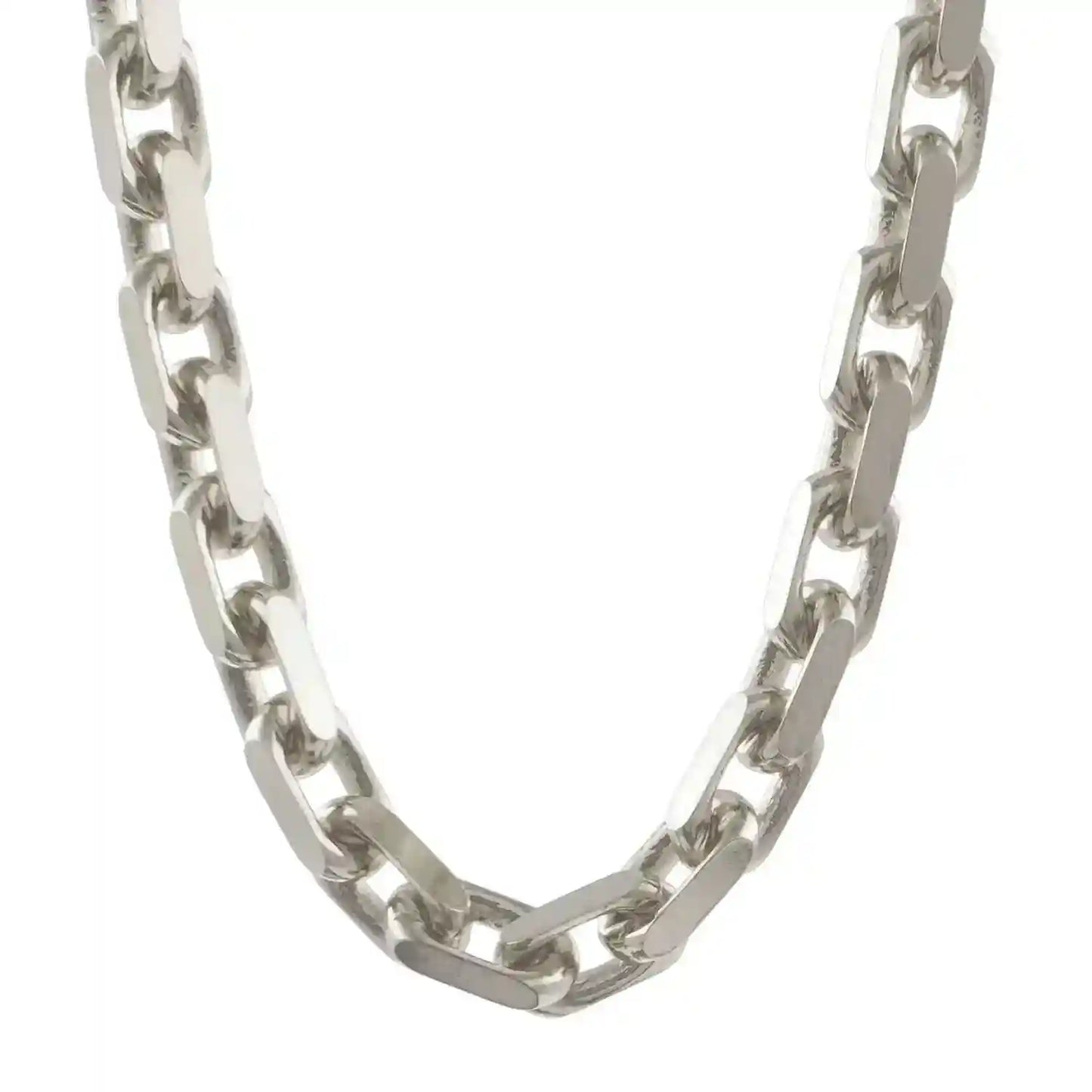 Silberkette Ankerkette diamantiert Halskette 4,0 mm massiv 925 Silber