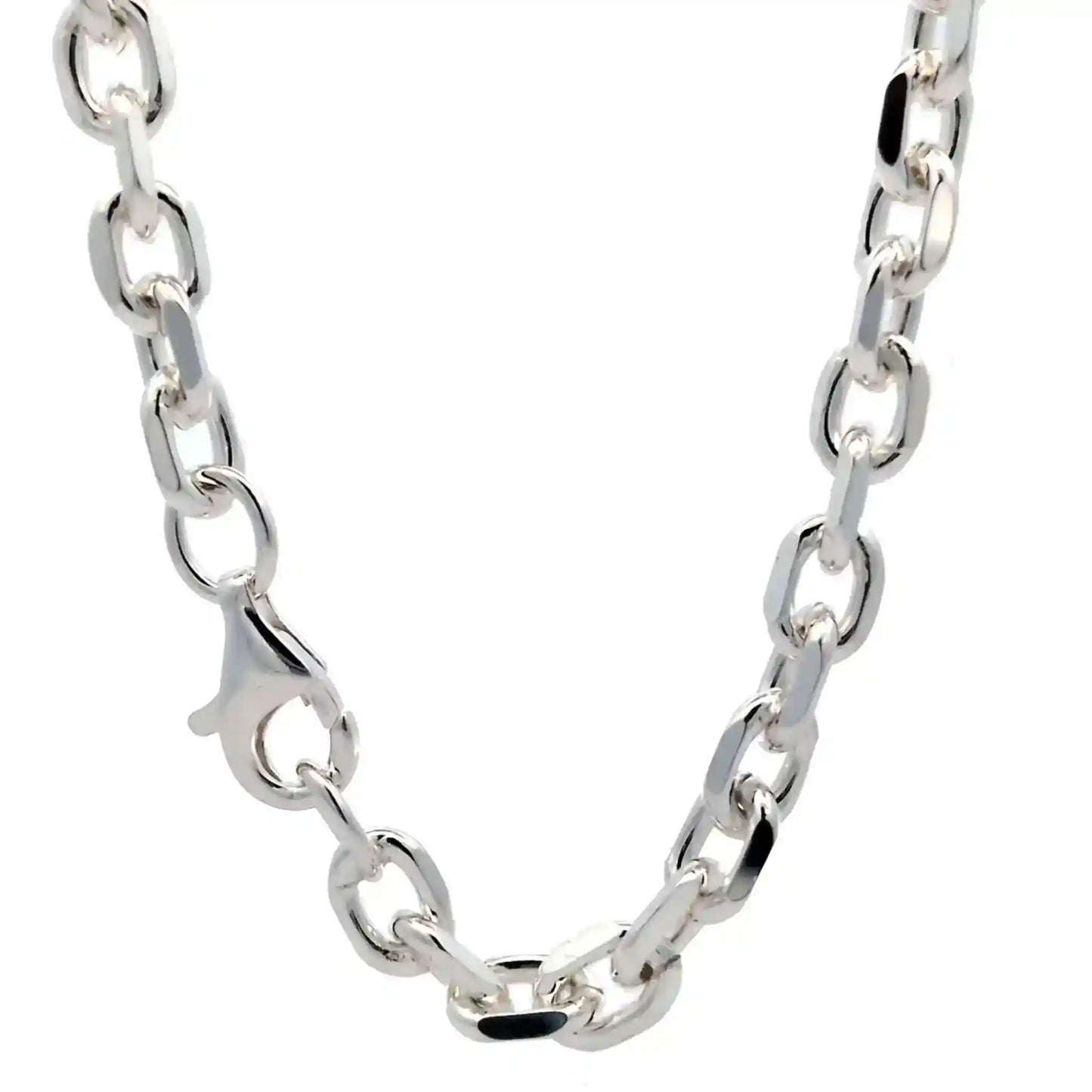 Silberkette Ankerkette diamantiert Halskette 5,7 mm massiv 925 Silber