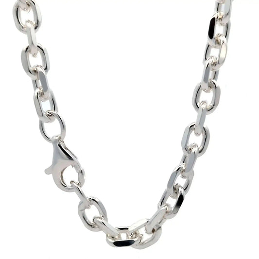 Silberkette Ankerkette diamantiert Halskette 5,7 mm massiv 925 Silber