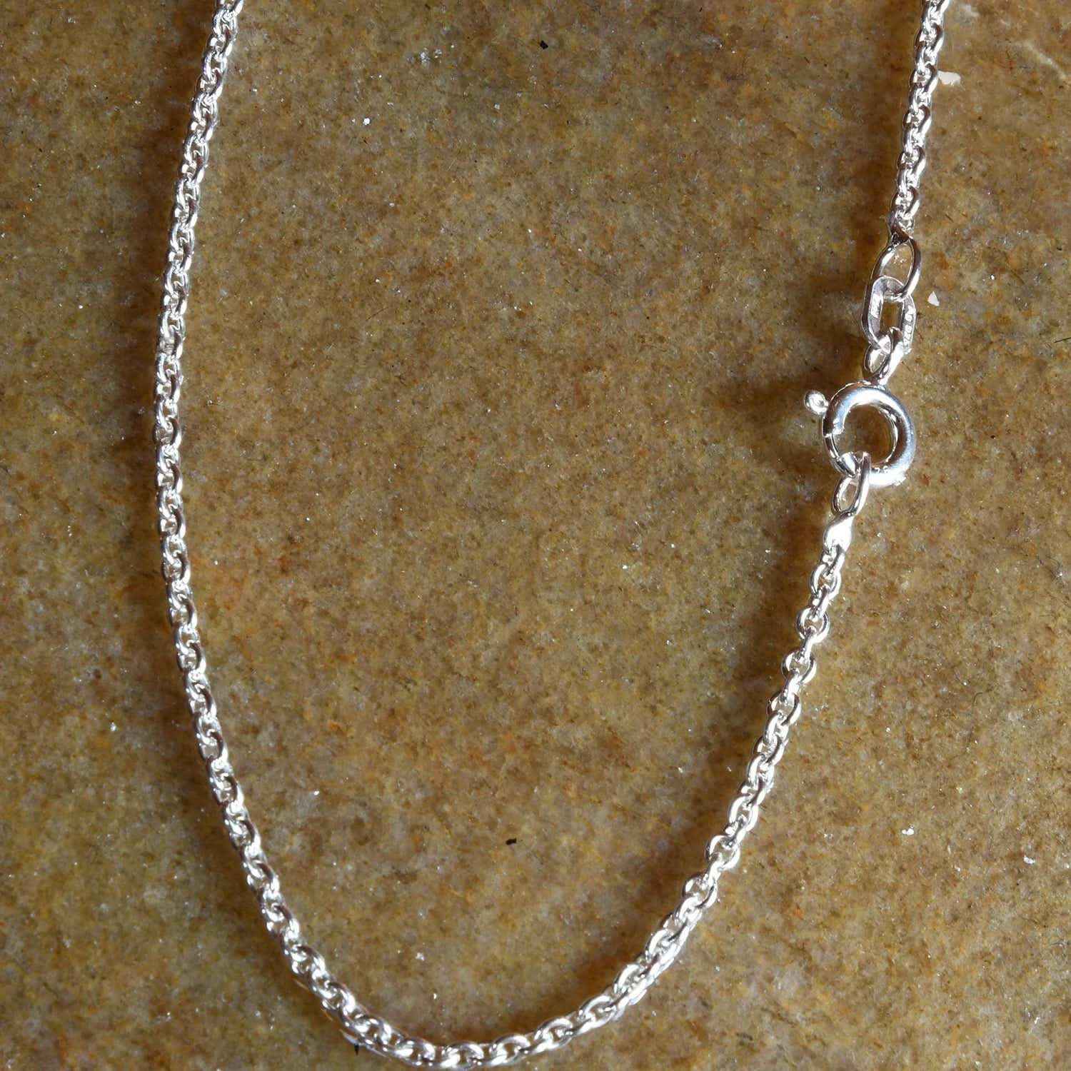 Silberkette Ankerkette rund Halskette Breite 2,0 mm massiv 925 Silber - Firma Holzenplotz - Silberketten-Goldketten.de 
