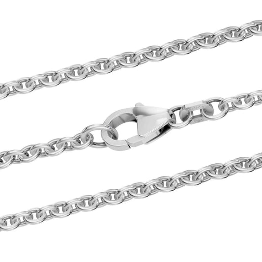 Silberkette Ankerkette rund Halskette Breite 2,8 mm massiv 925 Silber - Firma Holzenplotz - Silberketten - Goldketten.de
