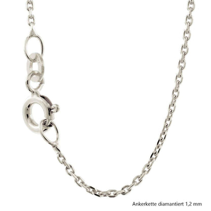 Silberkette Echt 925 Sterlingsilber Ankerkette diamantiert Silber Halskette - Damenkette und Herrenkette Made in Germany - Firma Holzenplotz - Silberketten - Goldketten.de