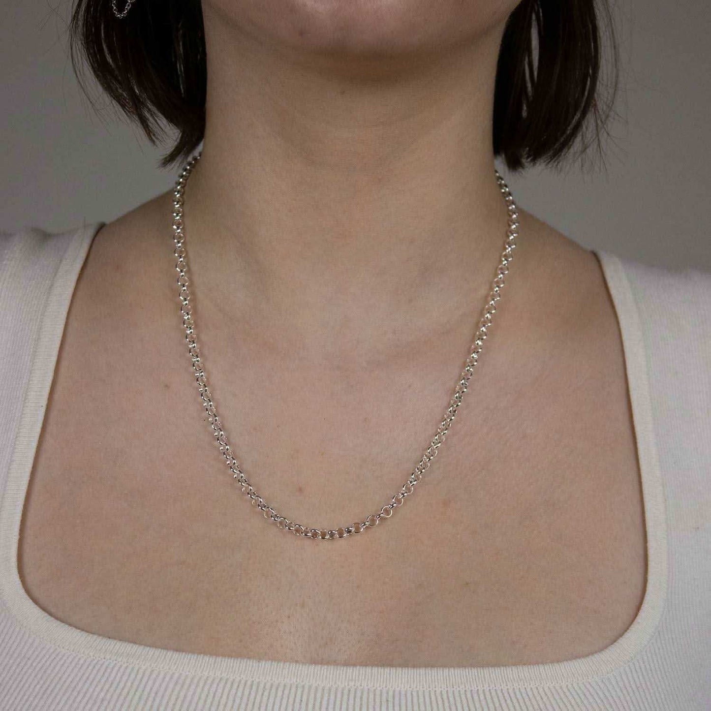 Silberkette Echt 925 Sterlingsilber Erbskette Silber Halskette - Damenkette und Herrenkette Made in Germany