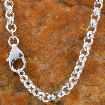 Silberkette Echt 925 Sterlingsilber Erbskette Silber Halskette - Damenkette und Herrenkette Made in Germany