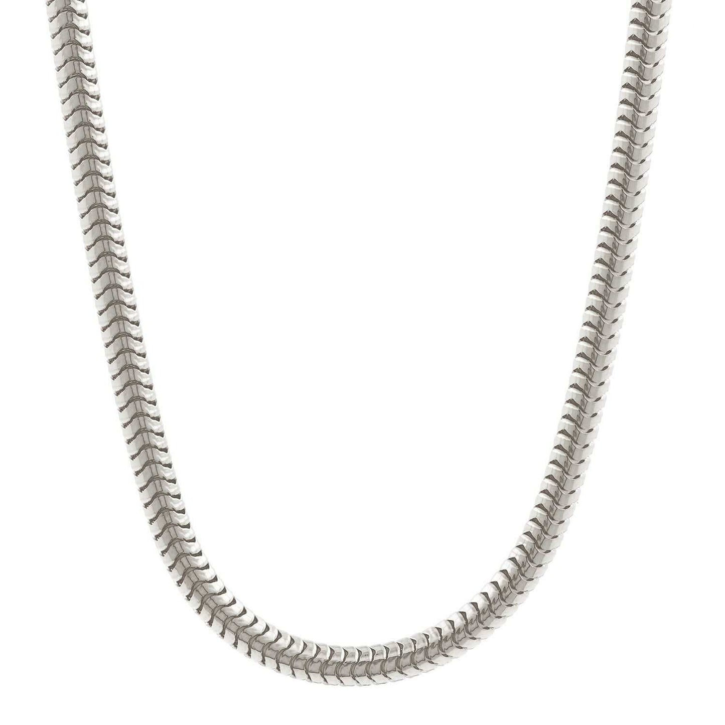 Silberkette Echt 925 Sterlingsilber Schlangenkette rund Silber Halskette - Damenkette Made in Germany - Firma Holzenplotz - Silberketten - Goldketten.de