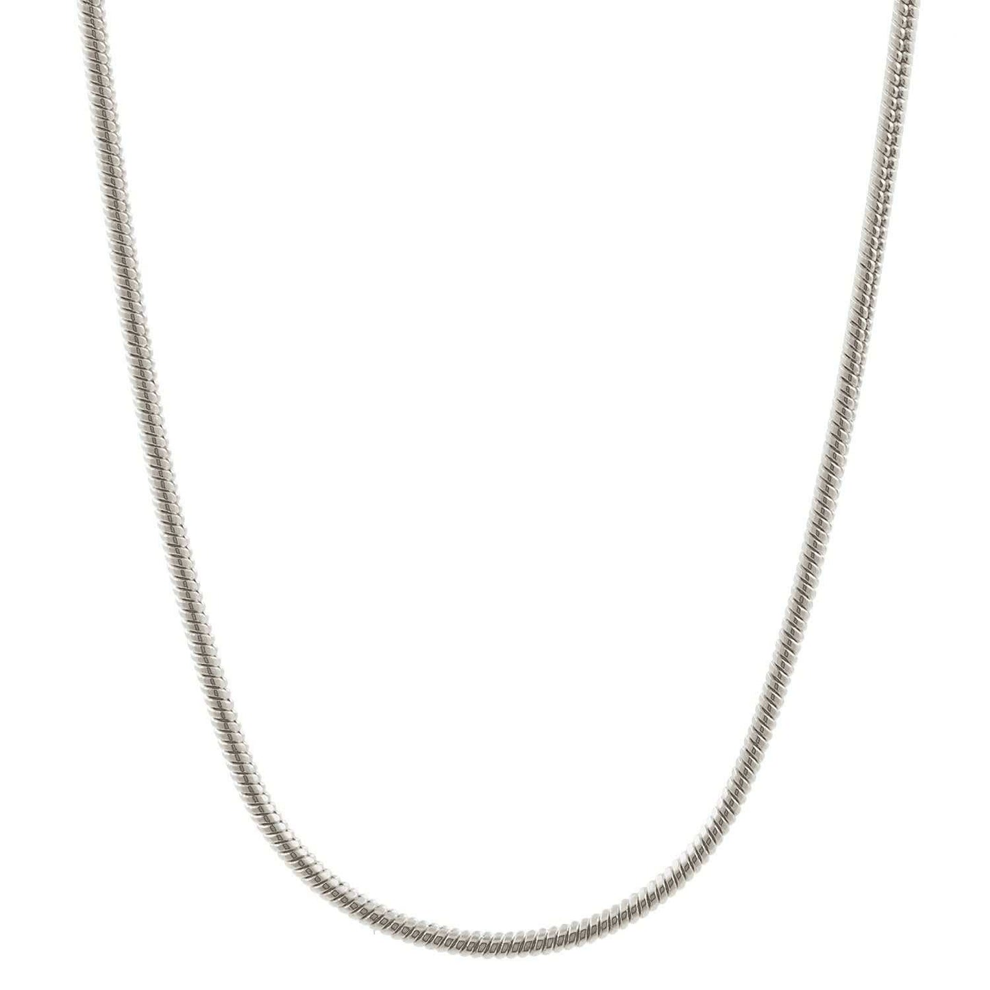 Silberkette Echt 925 Sterlingsilber Schlangenkette rund Silber Halskette - Damenkette Made in Germany - Firma Holzenplotz - Silberketten - Goldketten.de