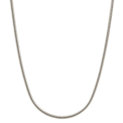 Silberkette Echt 925 Sterlingsilber Schlangenkette rund Silber Halskette - Damenkette Made in Germany - Firma Holzenplotz - Silberketten - Goldketten.de