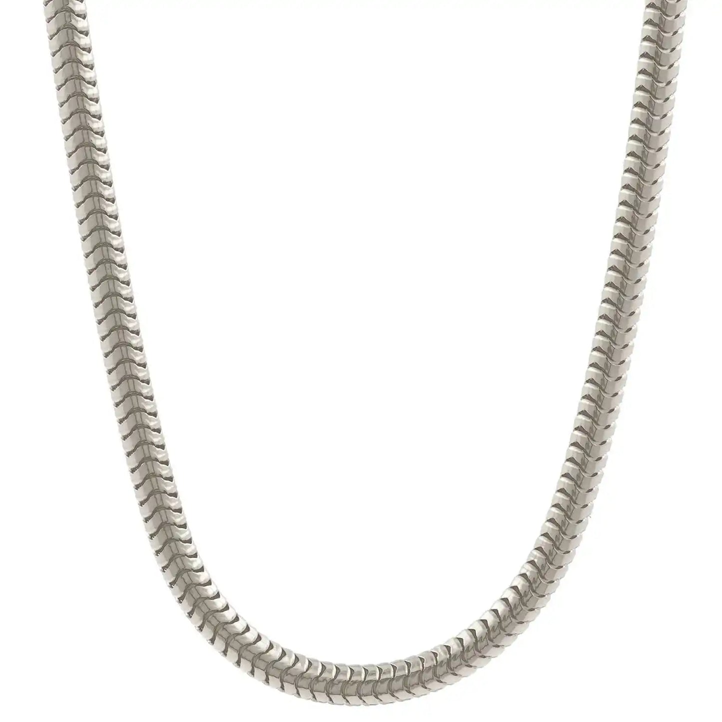 Silberkette Echt 925 Sterlingsilber Schlangenkette rund Silber Halskette - Damenkette Made in Germany - Firma Holzenplotz - Silberketten - Goldketten.de