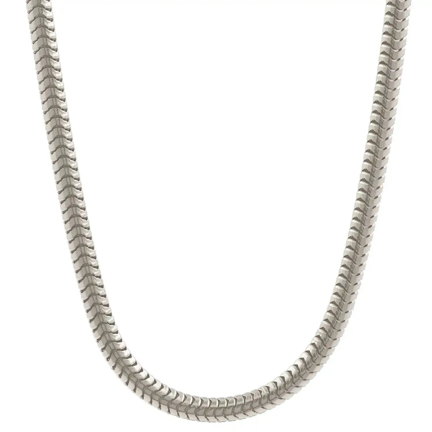 Silberkette Echt 925 Sterlingsilber Schlangenkette rund Silber Halskette - Damenkette Made in Germany - Firma Holzenplotz - Silberketten - Goldketten.de