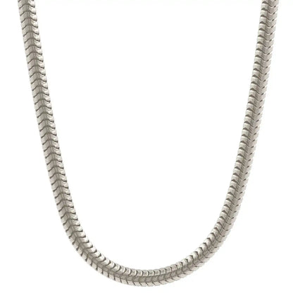 Silberkette Echt 925 Sterlingsilber Schlangenkette rund Silber Halskette - Damenkette Made in Germany - Firma Holzenplotz - Silberketten - Goldketten.de