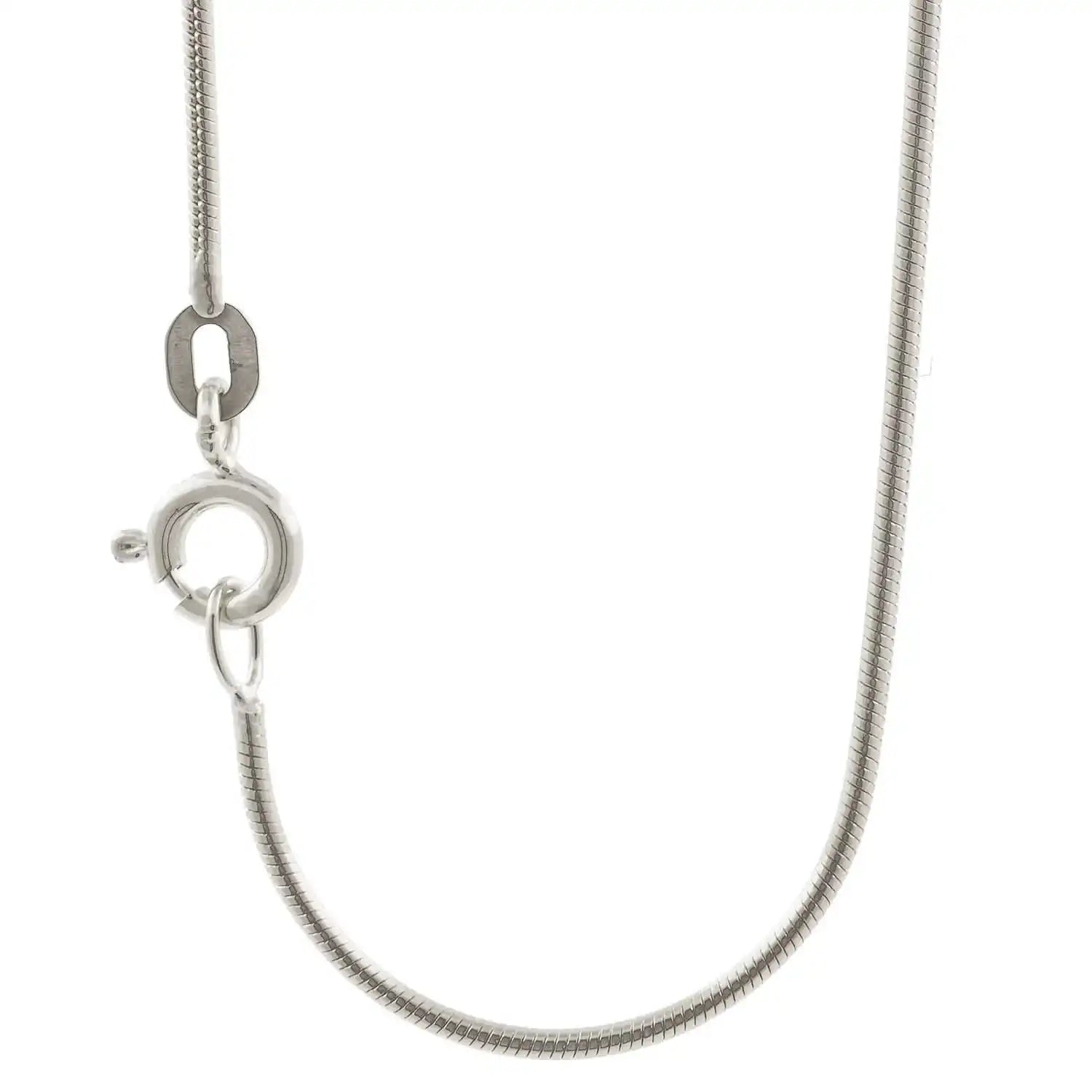 Silberkette Echt 925 Sterlingsilber Schlangenkette rund Silber Halskette - Damenkette Made in Germany - Firma Holzenplotz - Silberketten - Goldketten.de