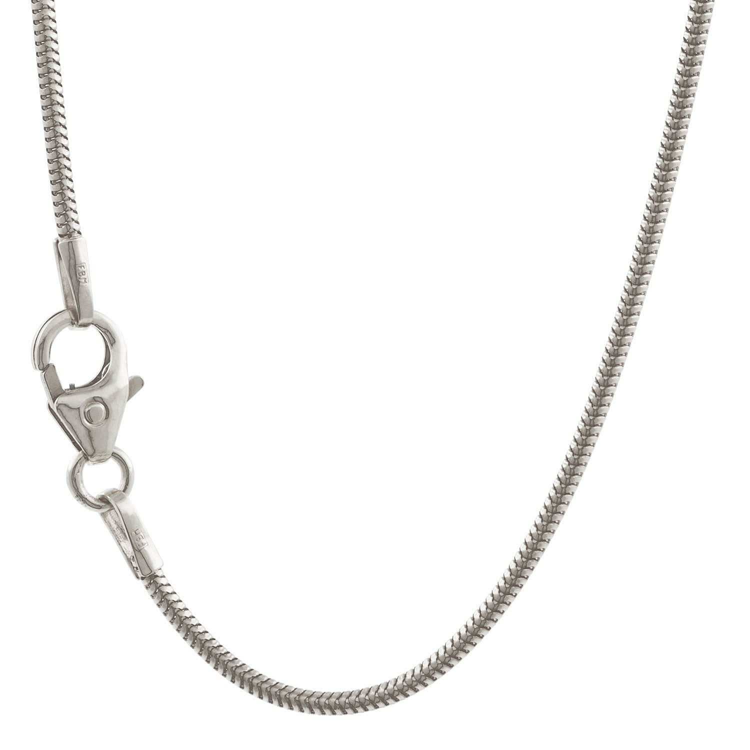 Silberkette Echt 925 Sterlingsilber Schlangenkette rund Silber Halskette - Damenkette Made in Germany - Firma Holzenplotz - Silberketten - Goldketten.de