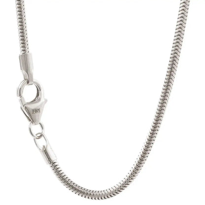 Silberkette Echt 925 Sterlingsilber Schlangenkette rund Silber Halskette - Damenkette Made in Germany - Firma Holzenplotz - Silberketten - Goldketten.de