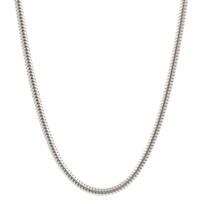 Silberkette Echt 925 Sterlingsilber Schlangenkette rund Silber Halskette - Damenkette Made in Germany - Firma Holzenplotz - Silberketten - Goldketten.de