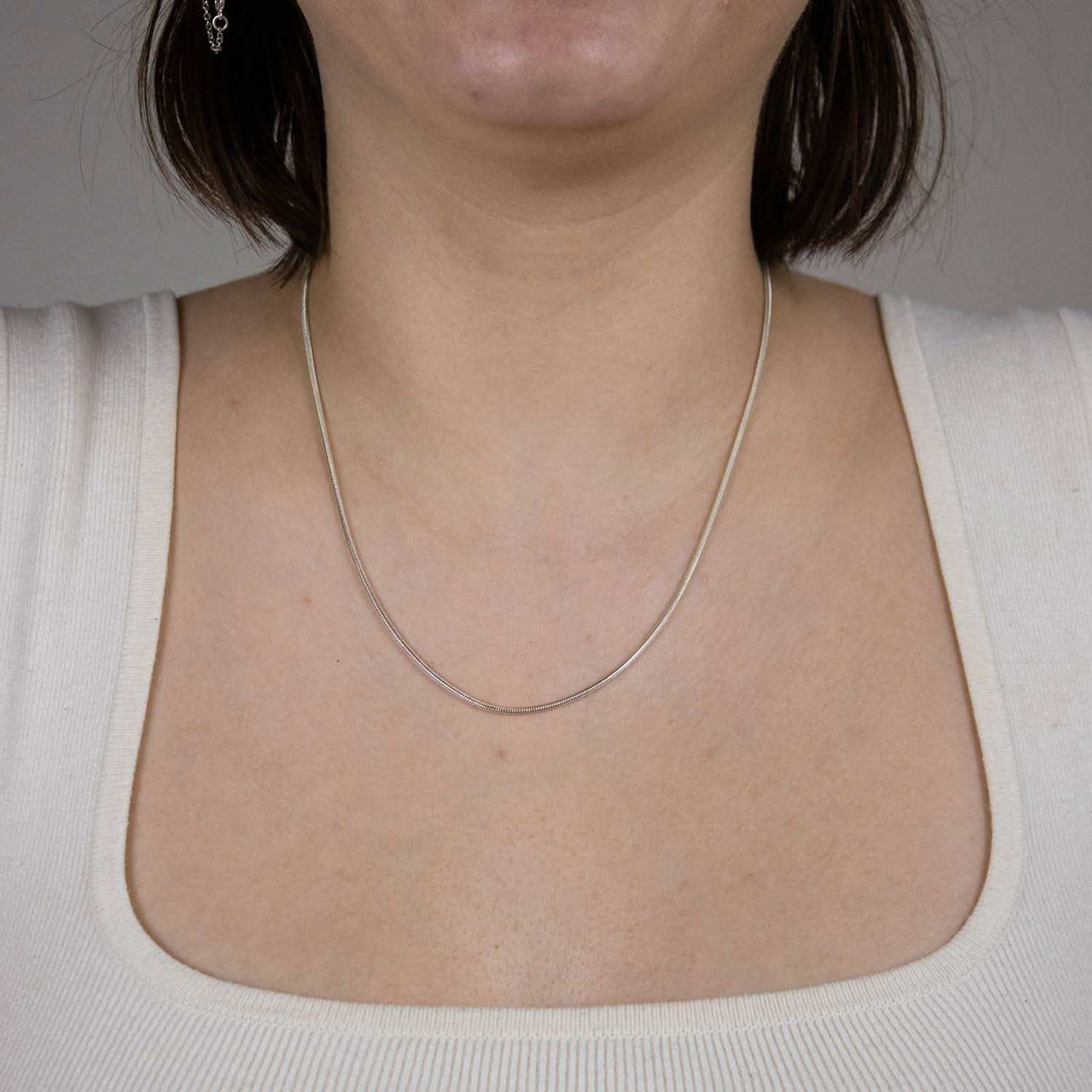 Silberkette Echt 925 Sterlingsilber Schlangenkette rund Silber Halskette - Damenkette Made in Germany - Firma Holzenplotz - Silberketten - Goldketten.de