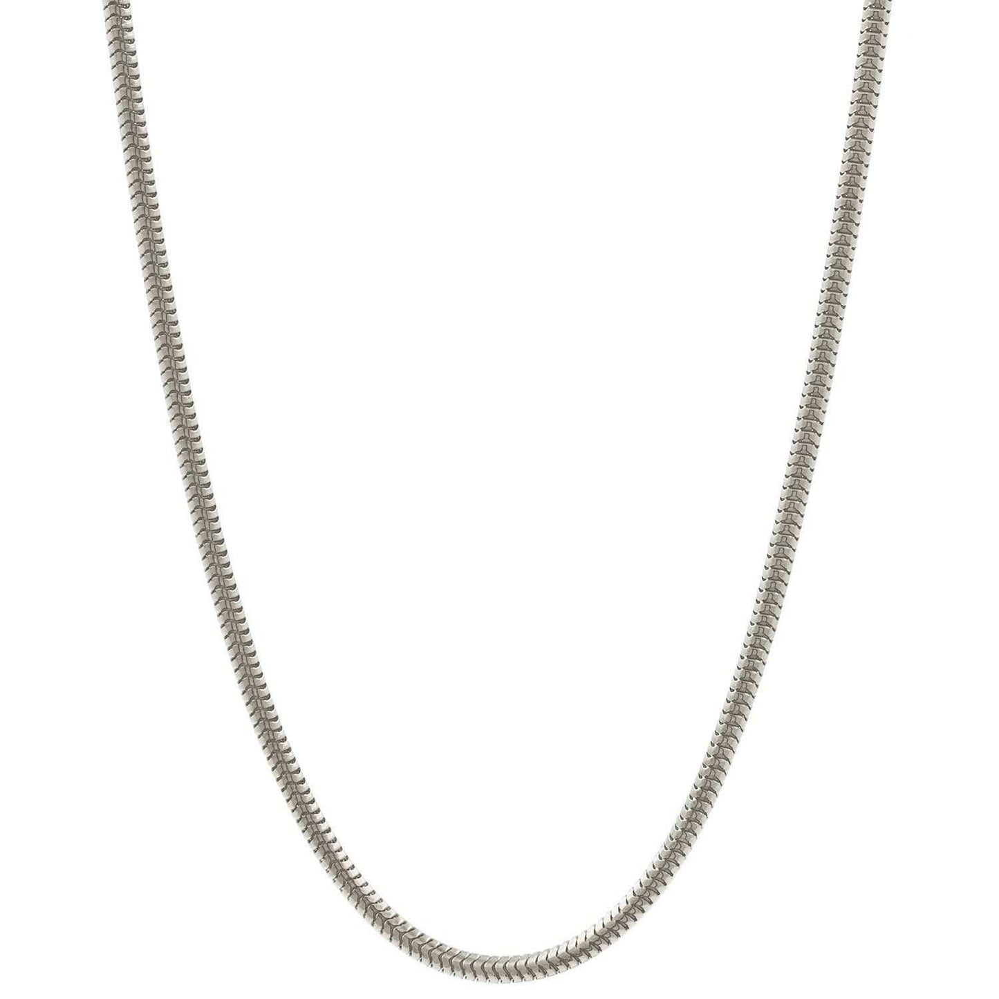 Silberkette Echt 925 Sterlingsilber Schlangenkette rund Silber Halskette - Damenkette Made in Germany - Firma Holzenplotz - Silberketten - Goldketten.de