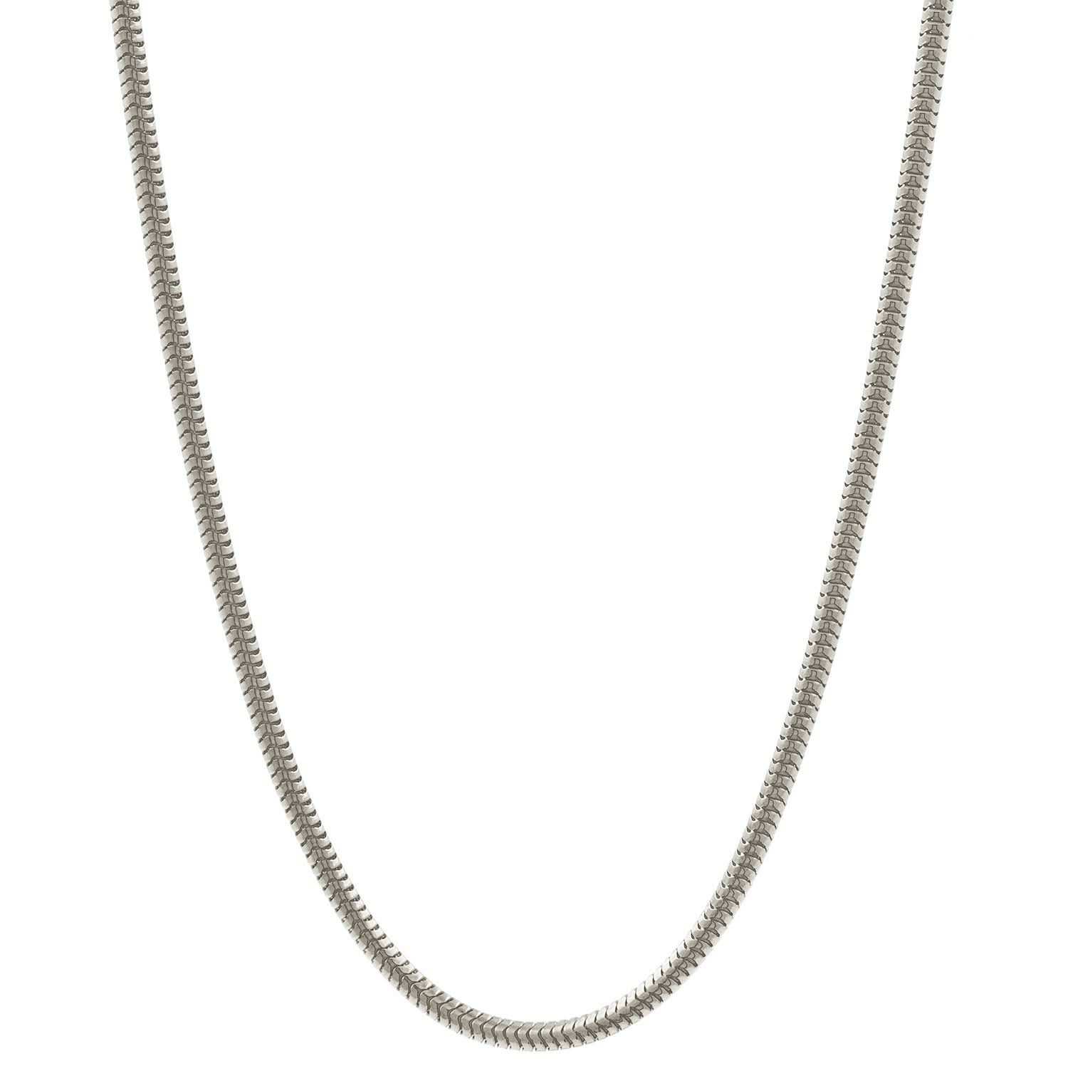 Silberkette Echt 925 Sterlingsilber Schlangenkette rund Silber Halskette - Damenkette Made in Germany - Firma Holzenplotz - Silberketten - Goldketten.de