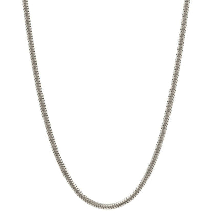 Silberkette Echt 925 Sterlingsilber Schlangenkette rund Silber Halskette - Damenkette Made in Germany - Firma Holzenplotz - Silberketten - Goldketten.de