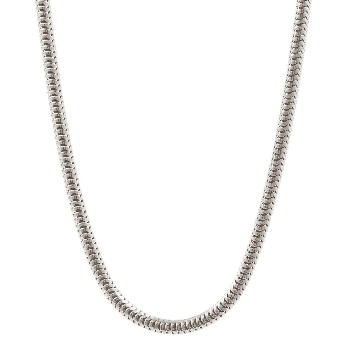 Silberkette Echt 925 Sterlingsilber Schlangenkette rund Silber Halskette - Damenkette Made in Germany - Firma Holzenplotz - Silberketten - Goldketten.de
