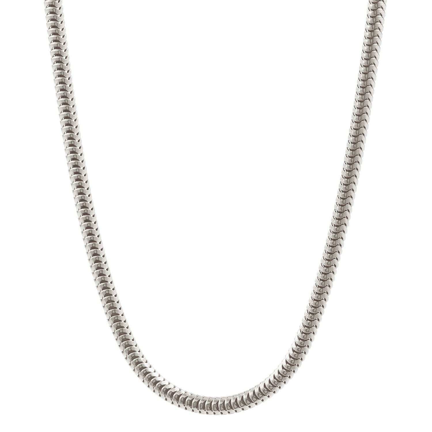 Silberkette Echt 925 Sterlingsilber Schlangenkette rund Silber Halskette - Damenkette Made in Germany - Firma Holzenplotz - Silberketten - Goldketten.de