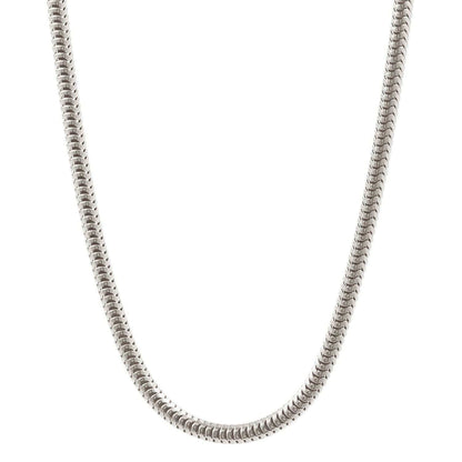 Silberkette Echt 925 Sterlingsilber Schlangenkette rund Silber Halskette - Damenkette Made in Germany - Firma Holzenplotz - Silberketten - Goldketten.de