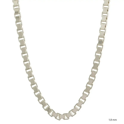 Silberkette Echt 925 Sterlingsilber Venezianerkette Silber Halskette - Damenkette und Herrenkette Made in Germany
