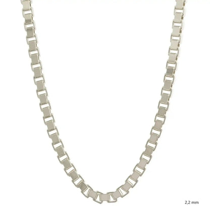 Silberkette Echt 925 Sterlingsilber Venezianerkette Silber Halskette - Damenkette und Herrenkette Made in Germany
