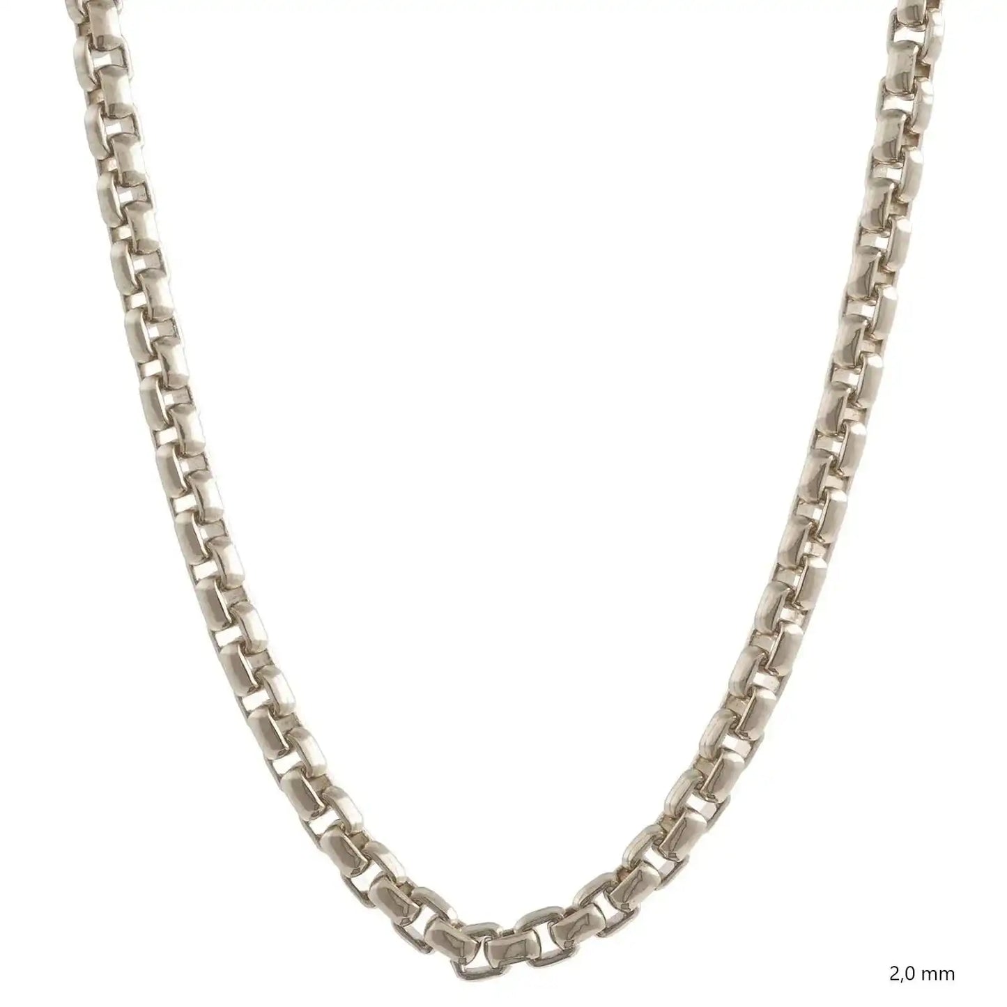 Silberkette Echt 925 Sterlingsilber Venezianerkette Silber Halskette - Damenkette und Herrenkette Made in Germany