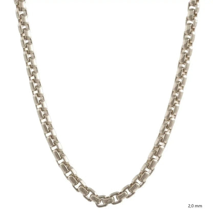 Silberkette Echt 925 Sterlingsilber Venezianerkette Silber Halskette - Damenkette und Herrenkette Made in Germany