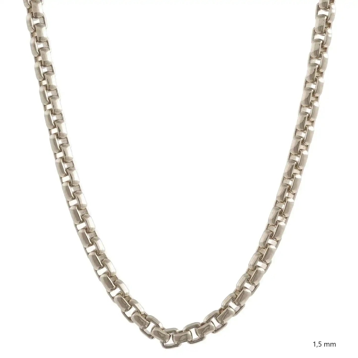 Silberkette Echt 925 Sterlingsilber Venezianerkette Silber Halskette - Damenkette und Herrenkette Made in Germany