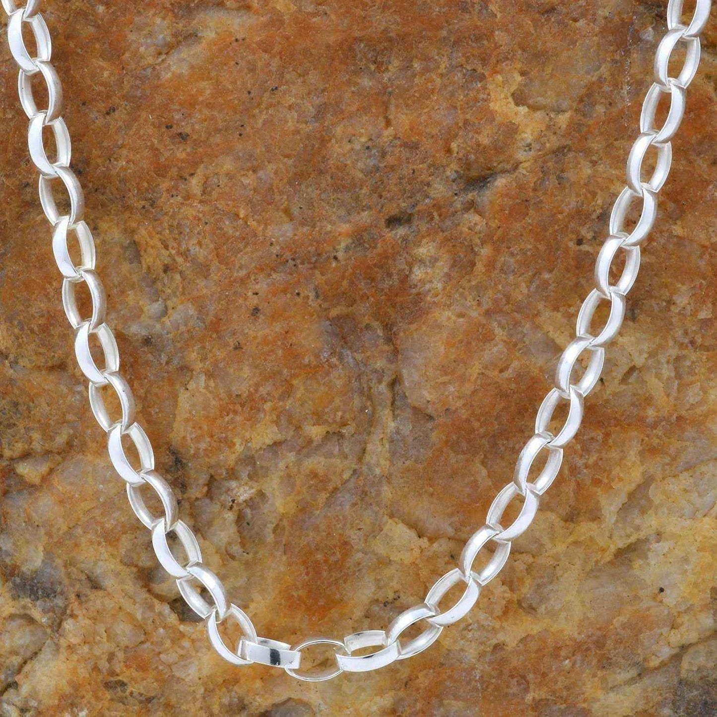 2,4 mm 45 cm Silber Halskette Erbskette massiv 925 Sterlingsilber hochwertige Silberkette 3,7 g