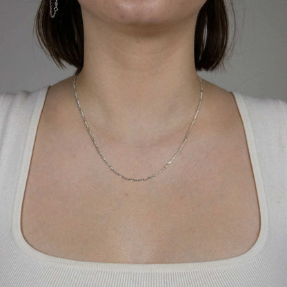 Silberkette Figarokette Breite 1,9mm - 925 Silber