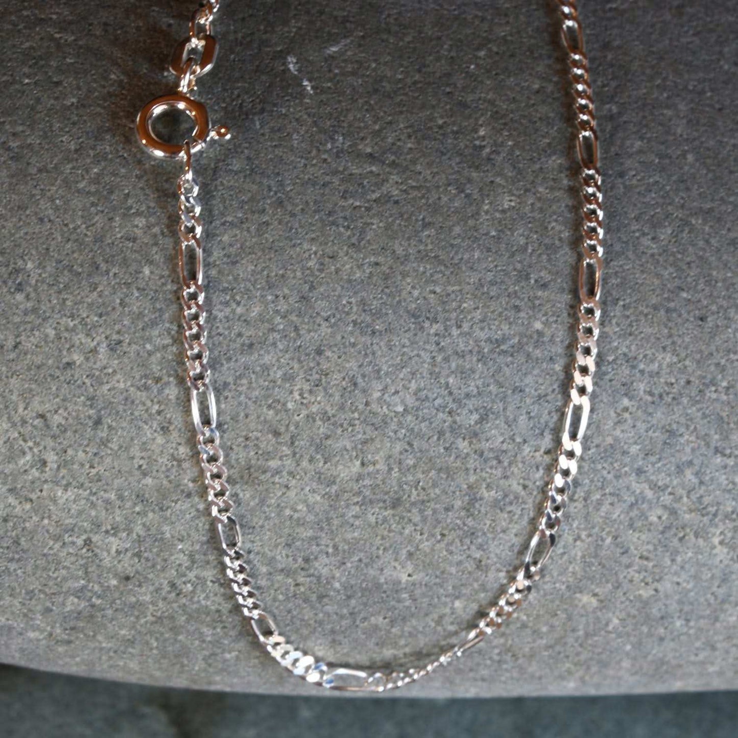 Silberkette Figarokette Breite 1,9mm - 925 Silber
