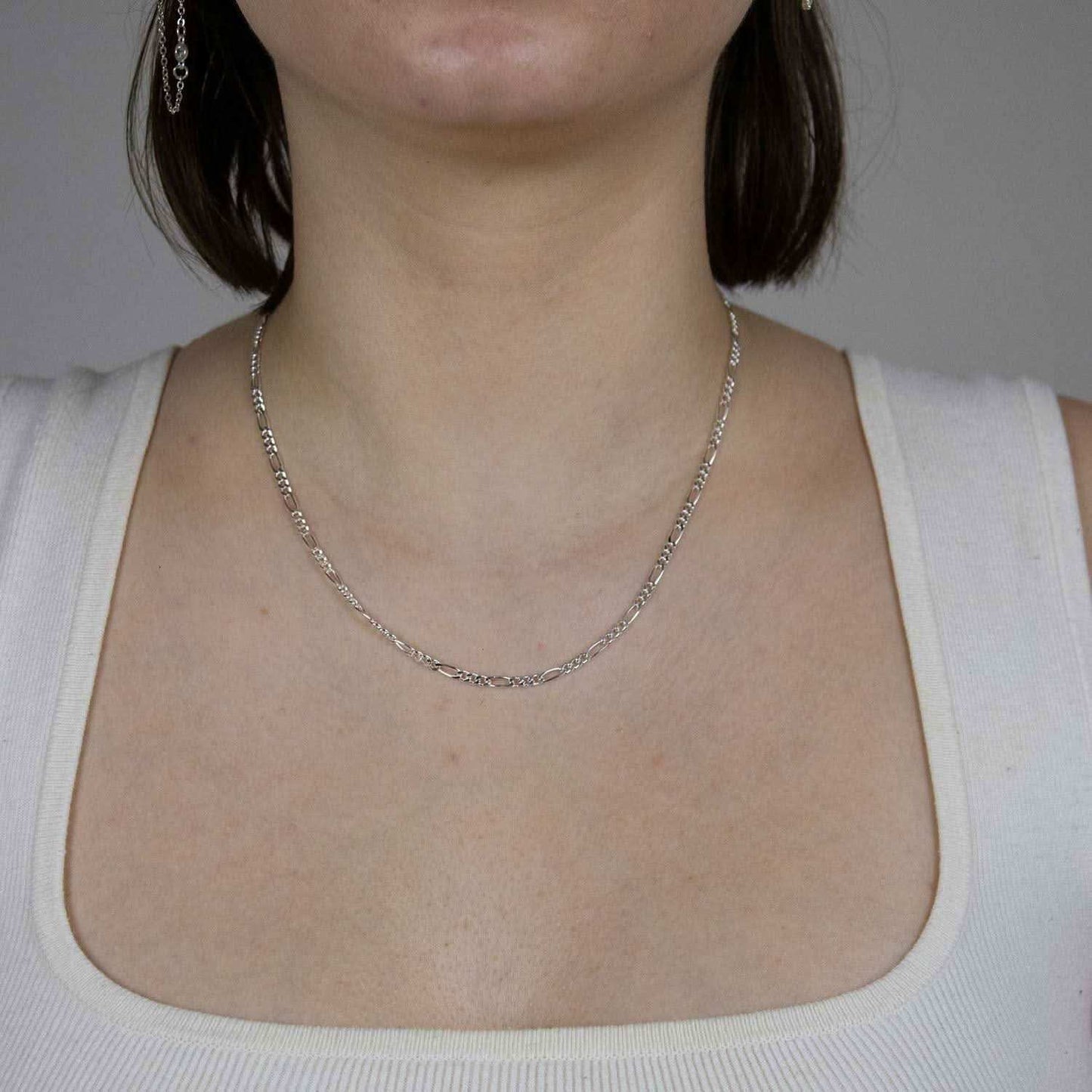 Silberkette Figarokette Breite 2,8mm - 925 Silber