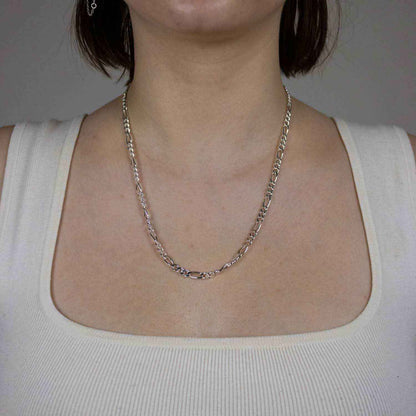 Silberkette Figarokette Breite 4,6mm - 925 Silber