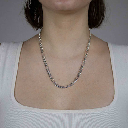 Silberkette Figarokette Breite 5,7mm - 925 Silber