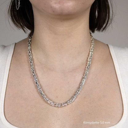 Silberkette Königskette Halsketten & Armketten echt 925 Sterlingsilber