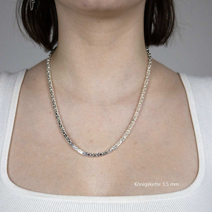 Silberkette Königskette Halsketten & Armketten echt 925 Sterlingsilber