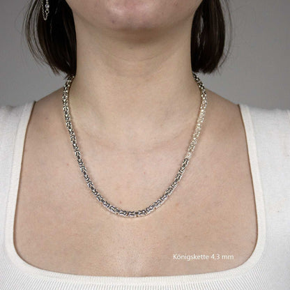 Silberkette Königskette Halsketten & Armketten echt 925 Sterlingsilber