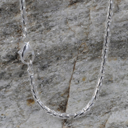 Silberkette Königskette Länge 19cm - Breite 2,3mm - 925 Silber - Firma Holzenplotz - Silberketten - Goldketten.de