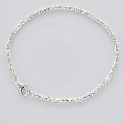 Silberkette Königskette Länge 19cm - Breite 2,3mm - 925 Silber - Firma Holzenplotz - Silberketten - Goldketten.de
