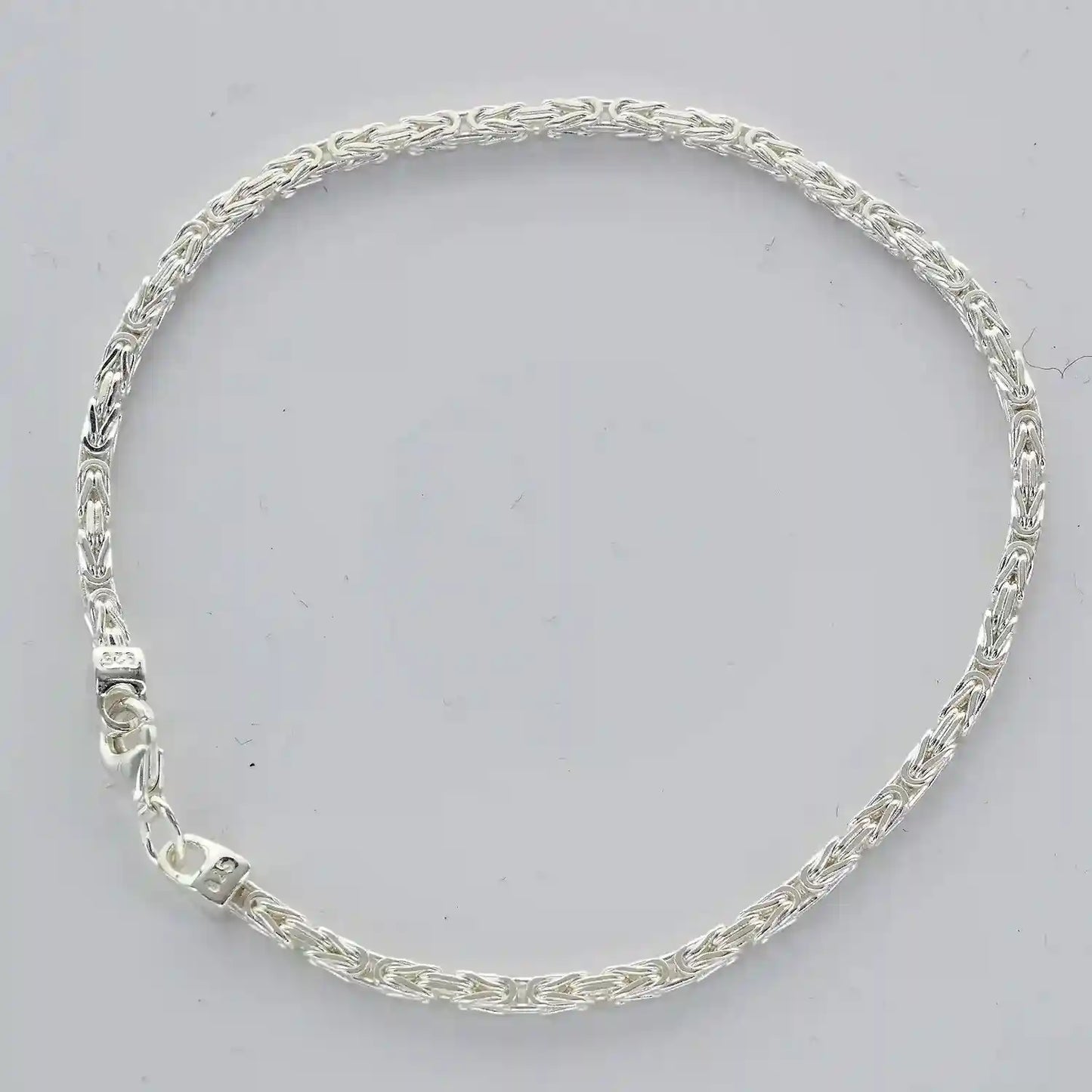 Silberkette Königskette Länge 21cm - Breite 2,4mm - 925 Silber - Firma Holzenplotz - Silberketten-Goldketten.de 