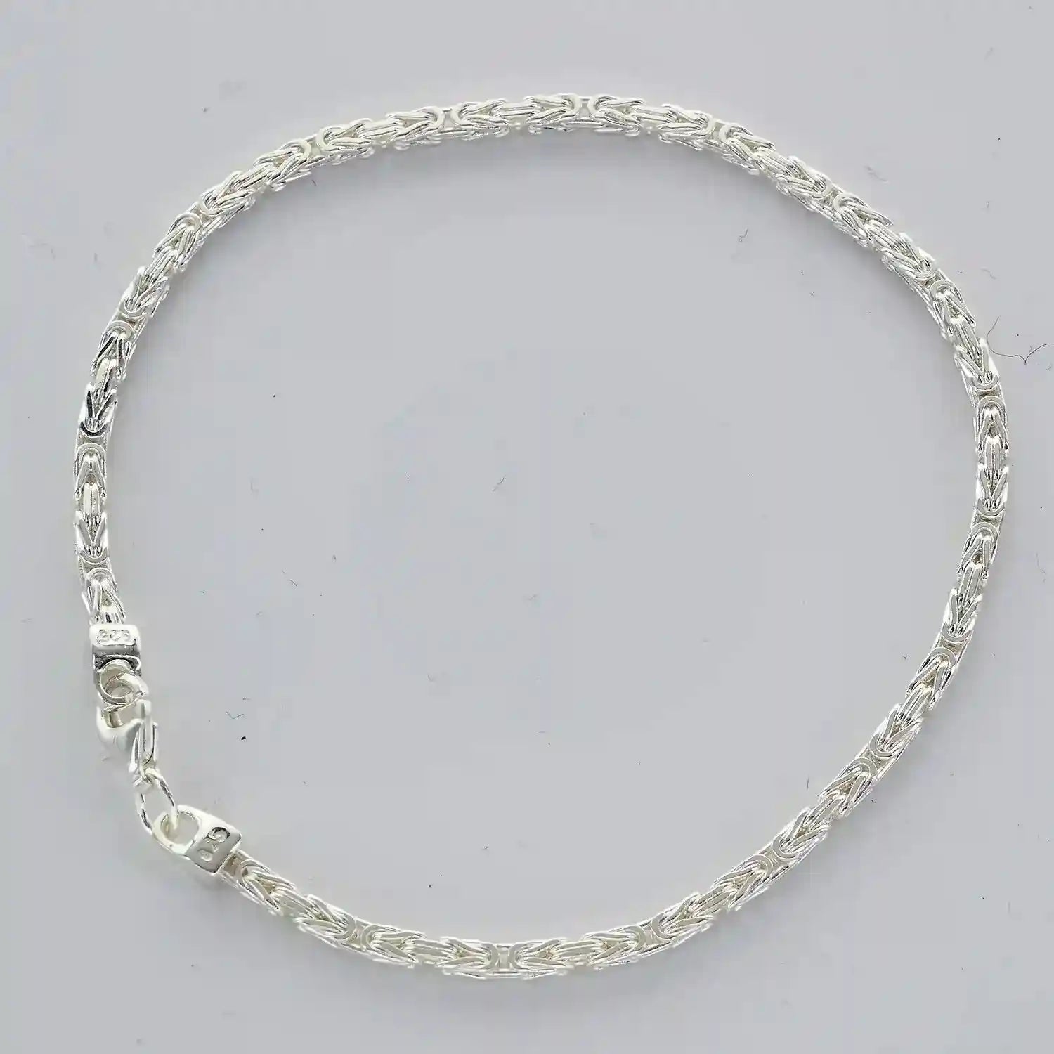 Silberkette Königskette Länge 21cm - Breite 2,4mm - 925 Silber - Firma Holzenplotz - Silberketten-Goldketten.de 