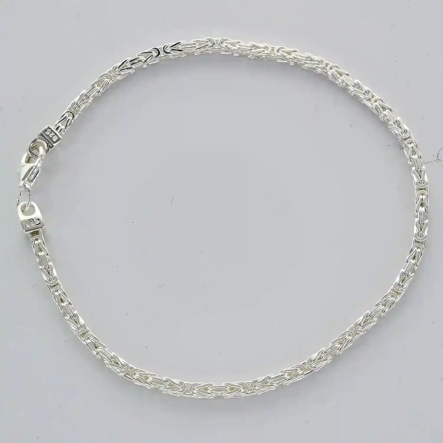 Silberkette Königskette Länge 21cm - Breite 2,4mm - 925 Silber - Firma Holzenplotz - Silberketten-Goldketten.de 
