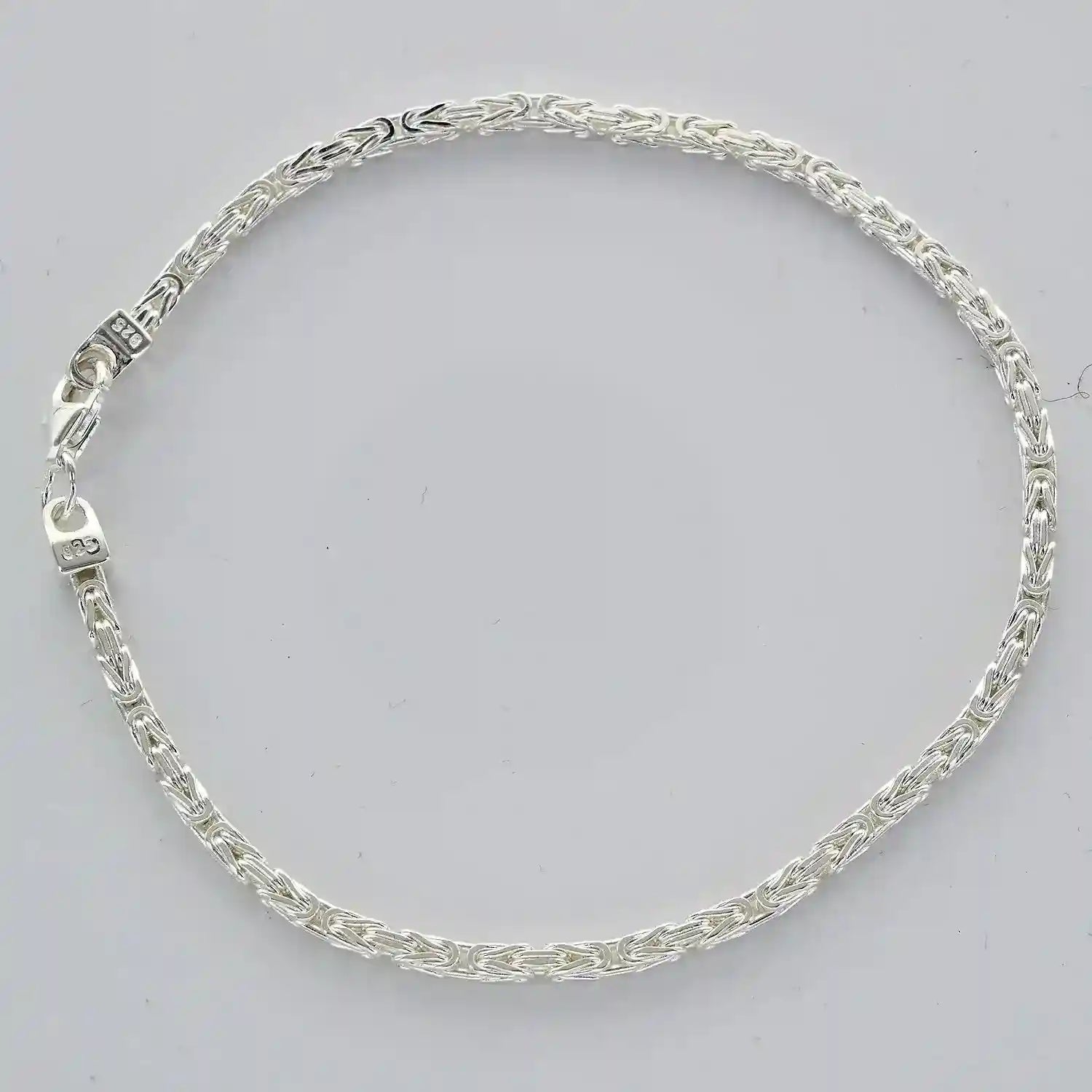 Silberkette Königskette Länge 21cm - Breite 2,4mm - 925 Silber - Firma Holzenplotz - Silberketten-Goldketten.de 