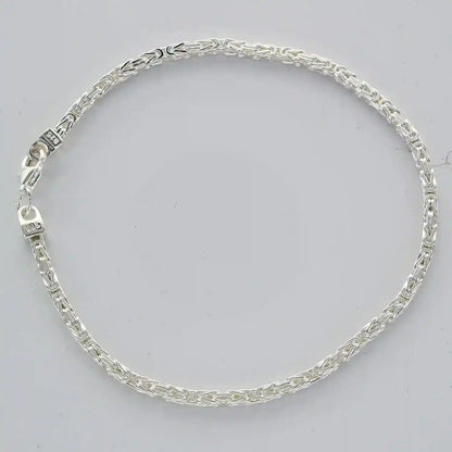 Silberkette Königskette Länge 21cm - Breite 2,4mm - 925 Silber - Firma Holzenplotz - Silberketten-Goldketten.de 