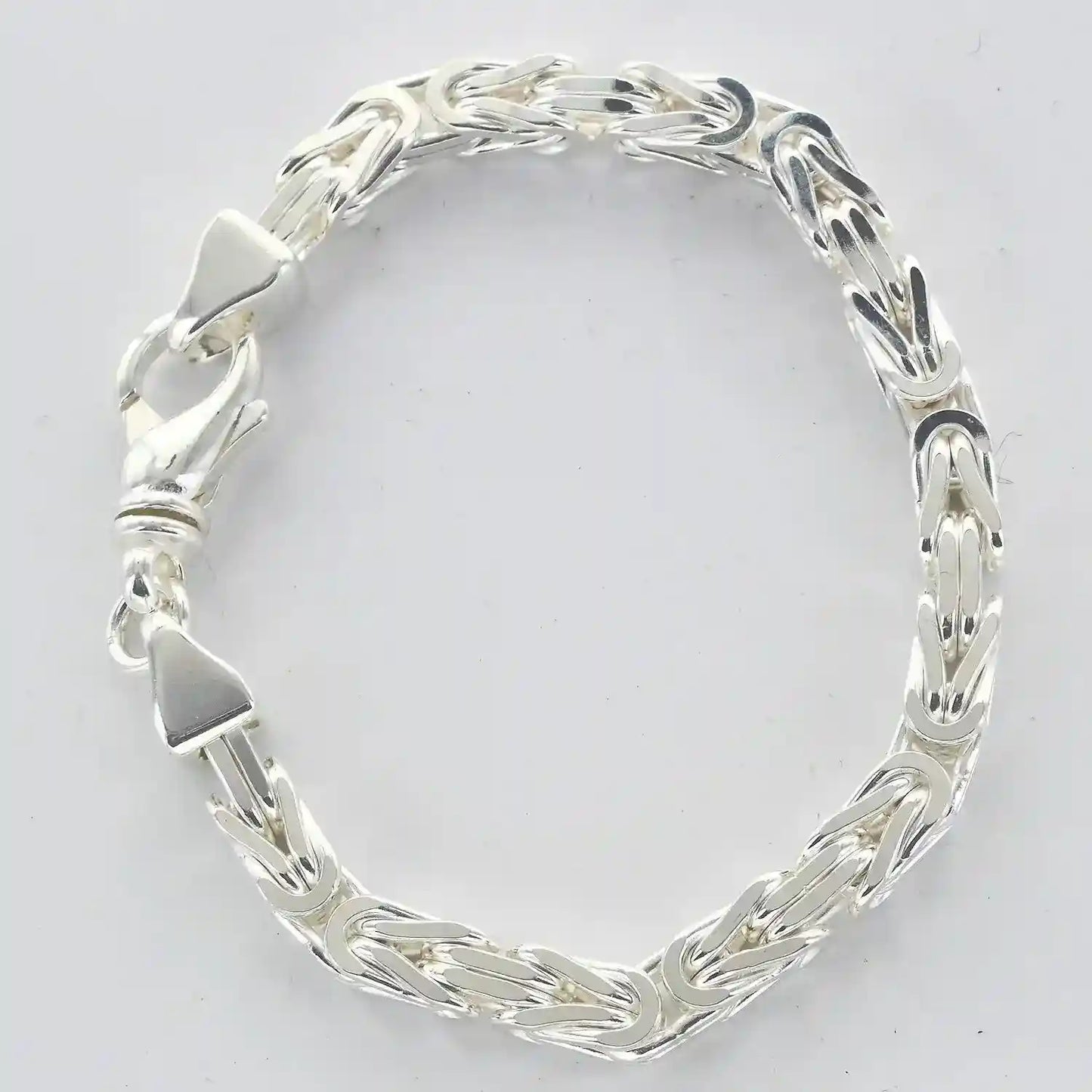 6,1 mm 23 cm 925 Sterlingsilber Königskette massiv Silber hochwertige Armkette 45,2 g