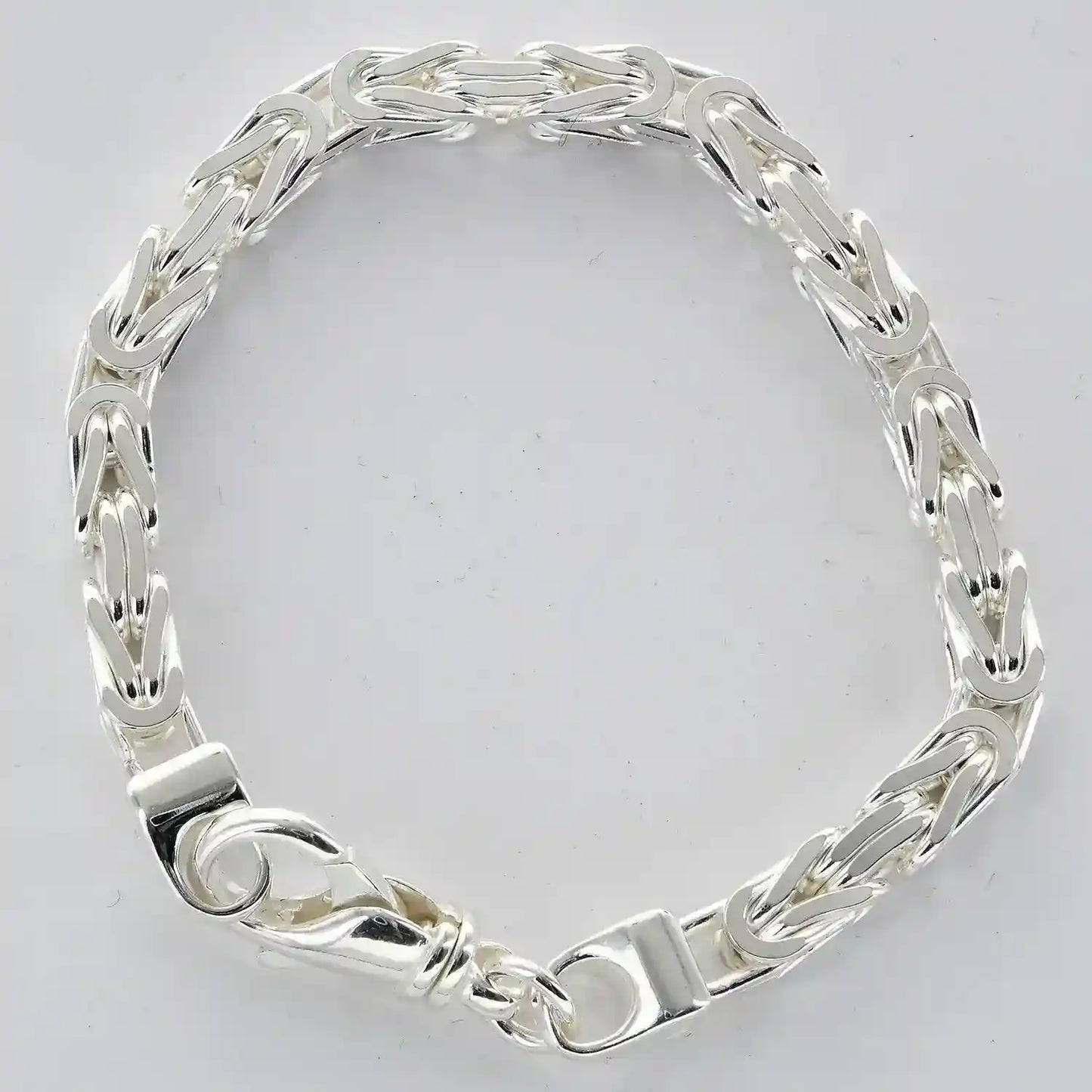 6,1 mm 23 cm 925 Sterlingsilber Königskette massiv Silber hochwertige Armkette 45,2 g