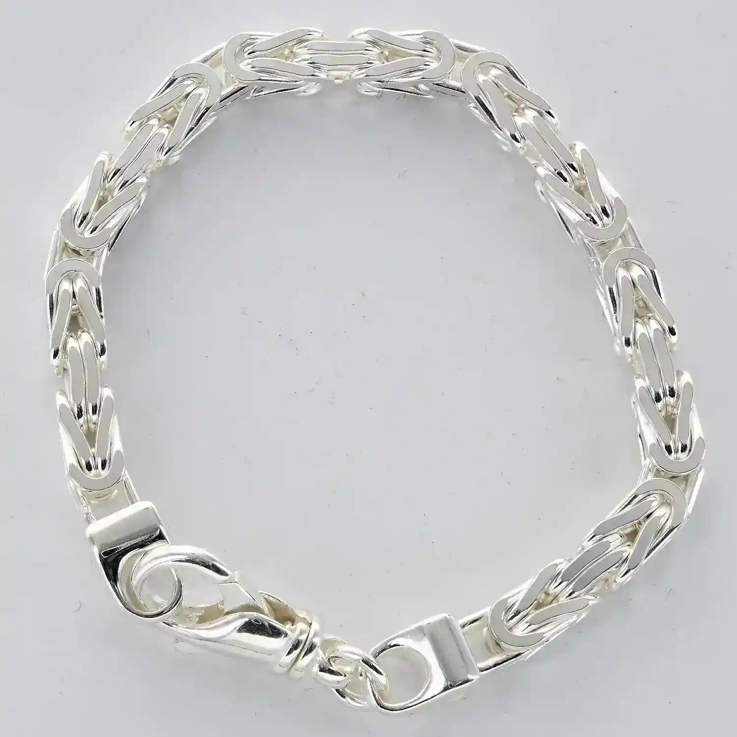 6,1 mm 23 cm 925 Sterlingsilber Königskette massiv Silber hochwertige Armkette 45,2 g