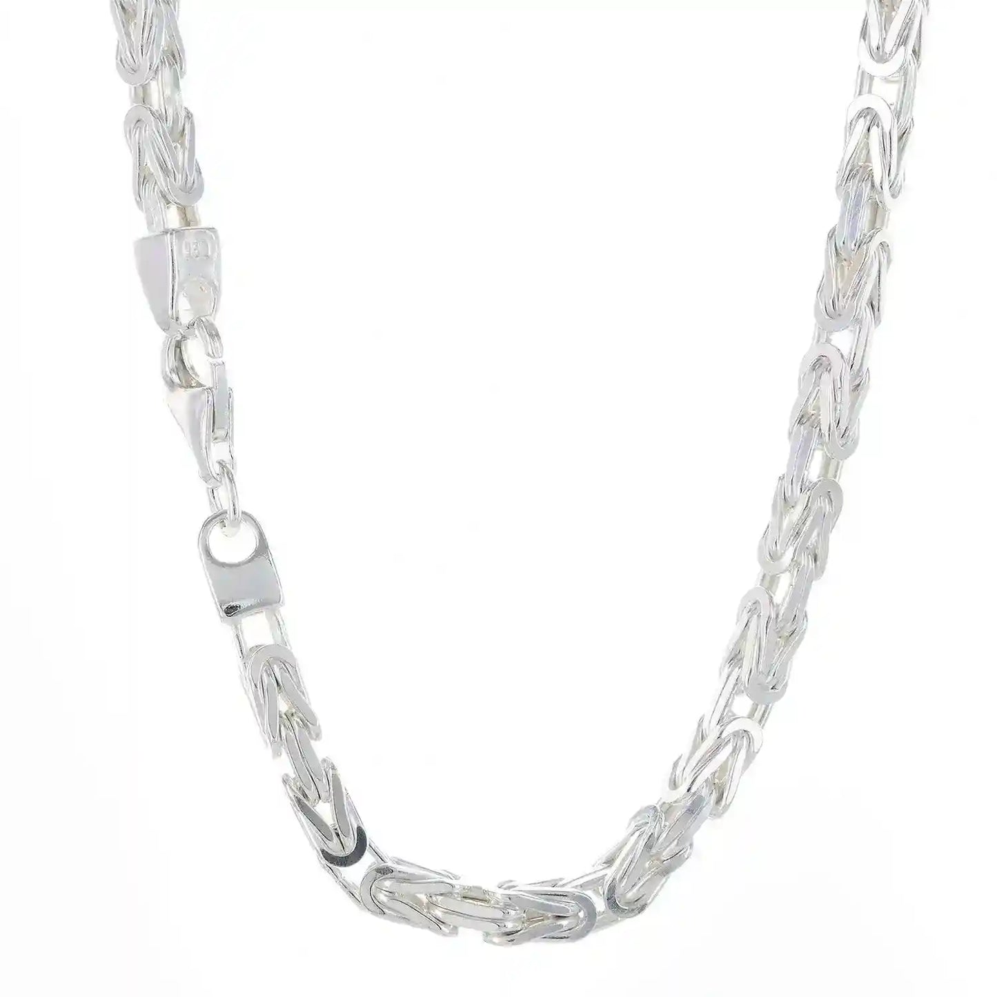 Silberkette Königskette Länge 65cm - Breite 3,9mm - 925 Silber - Firma Holzenplotz - Silberketten-Goldketten.de 